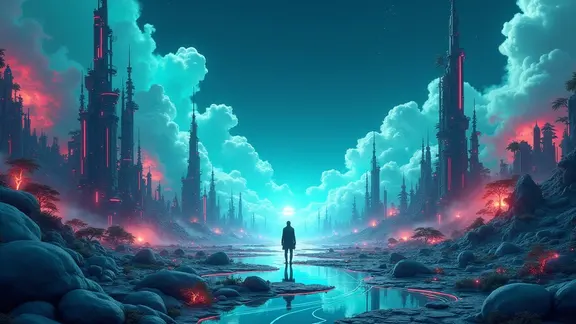 A visually appealing image representing remote work